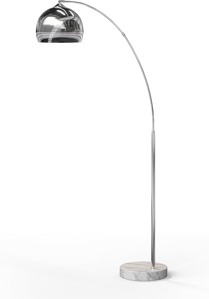 Teamson Home Arquer 68.1" Arc Floor Lamp for Living Rooms, Home Offices, Dining Rooms, Bedrooms w... | Amazon (US)