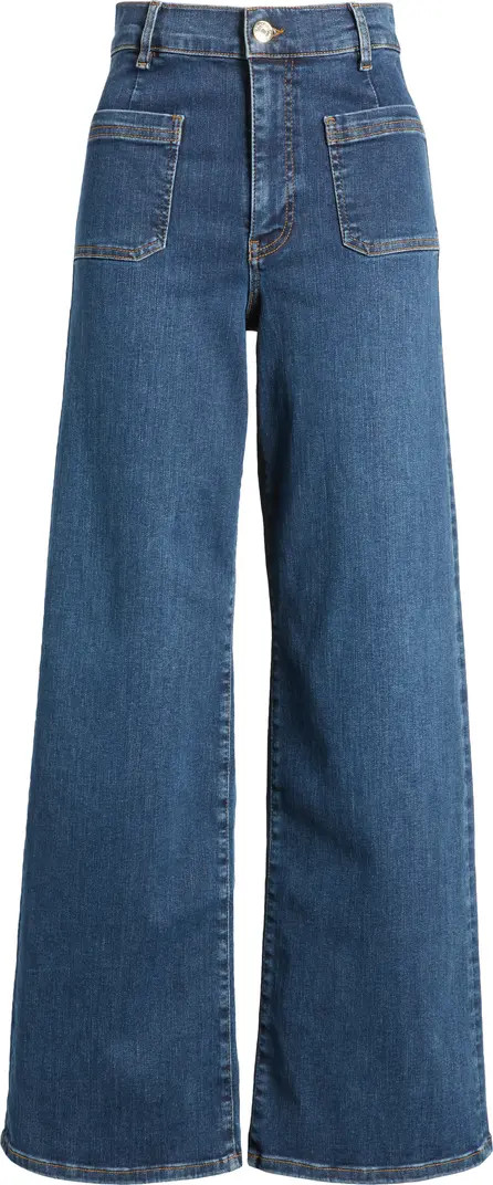 Le Slim Palazzo Bardot Pocket Wide Leg Jeans | Nordstrom