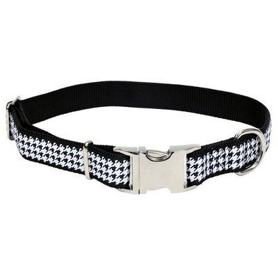 Adjustable Nylon Dog Collar, Houndstooth - 18-26, Houndstooth Dog Collar (1W) | Walmart (US)