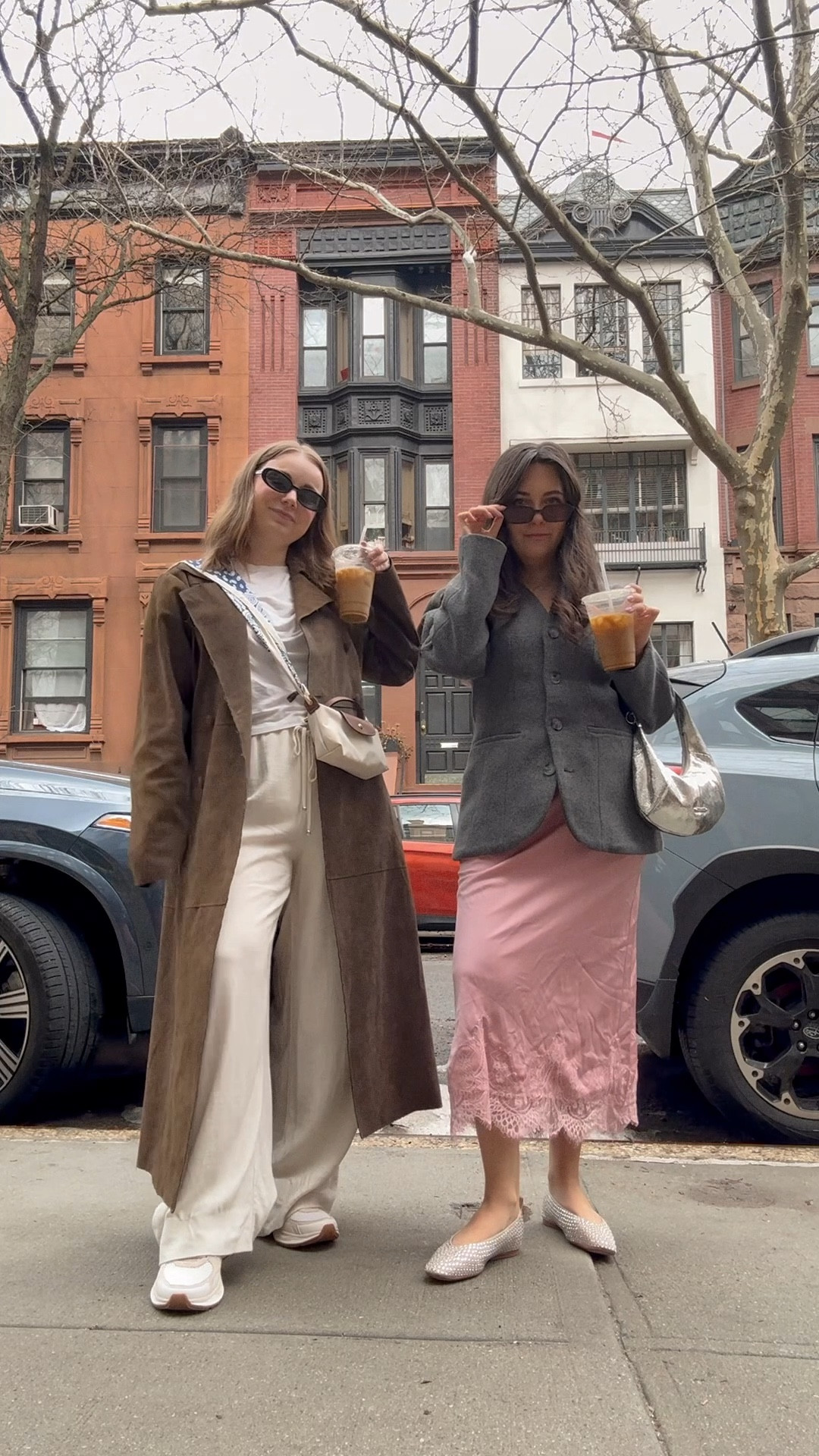 Grey blazer + pink lace skirt for a feminine NYC spring outfit 🌸 Styled with ballet flats and a mini silver bag for a polished but easy coffee run look. Perfect outfit formula for brunch, casual office days, or weekend walks around the Upper West Side.

#LTKSeasonal #LTKSpringSale #LTKootd