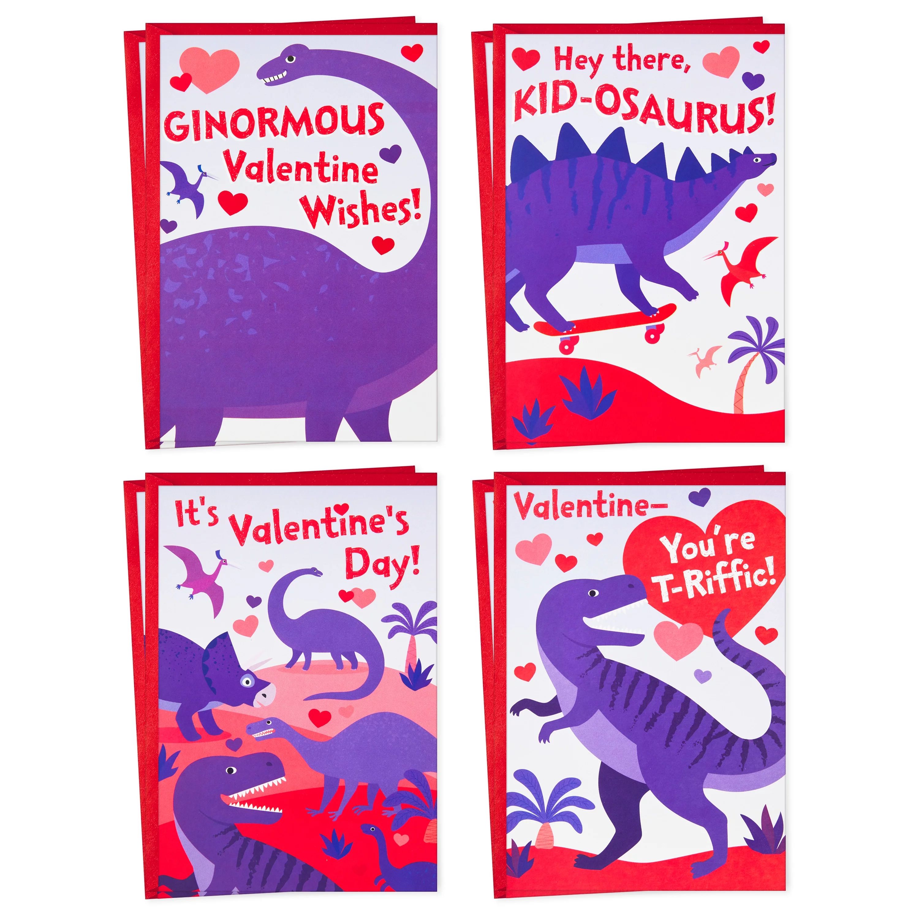 Hallmark Valentines Day Cards Assortment for Kids, 8 Valentine's Day Cards with Envelopes (Dinosa... | Walmart (US)