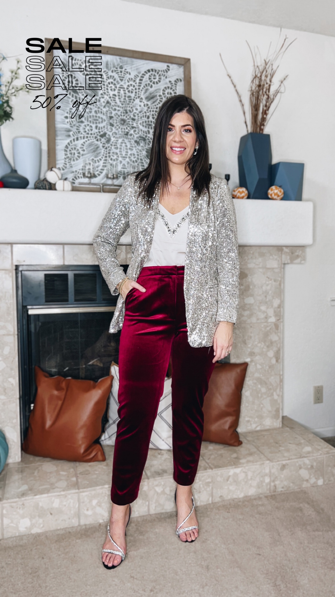 Vince camuto shop sequin blazer