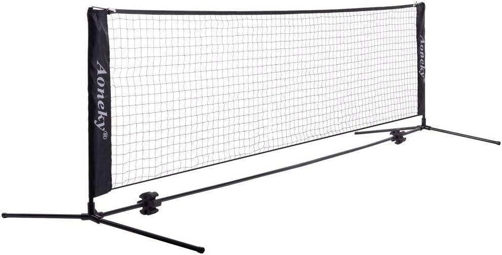 Aoneky Mini Portable Tennis Net for Driveway - Kids Soccer Tennis Net - Pickleball Net | Amazon (US)