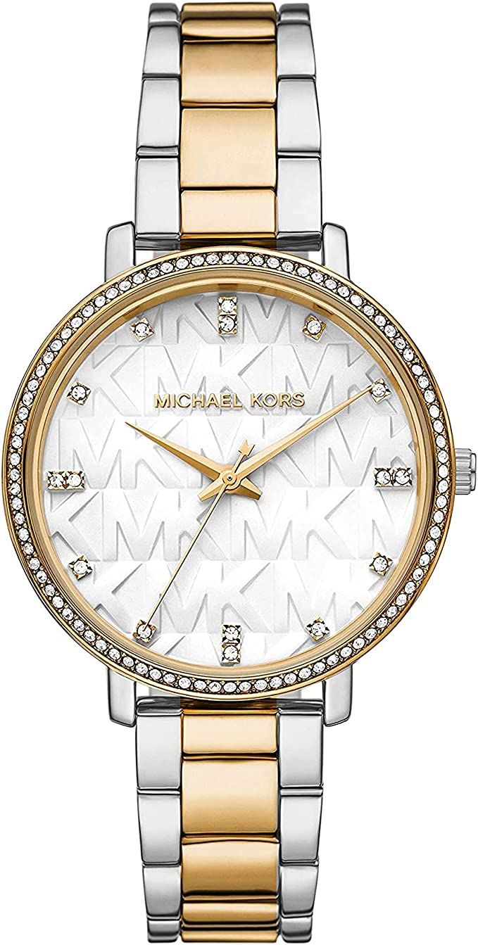 Michael Kors MK4595 - Pyper Three-Hand Stainless Steel Watch | Amazon (US)