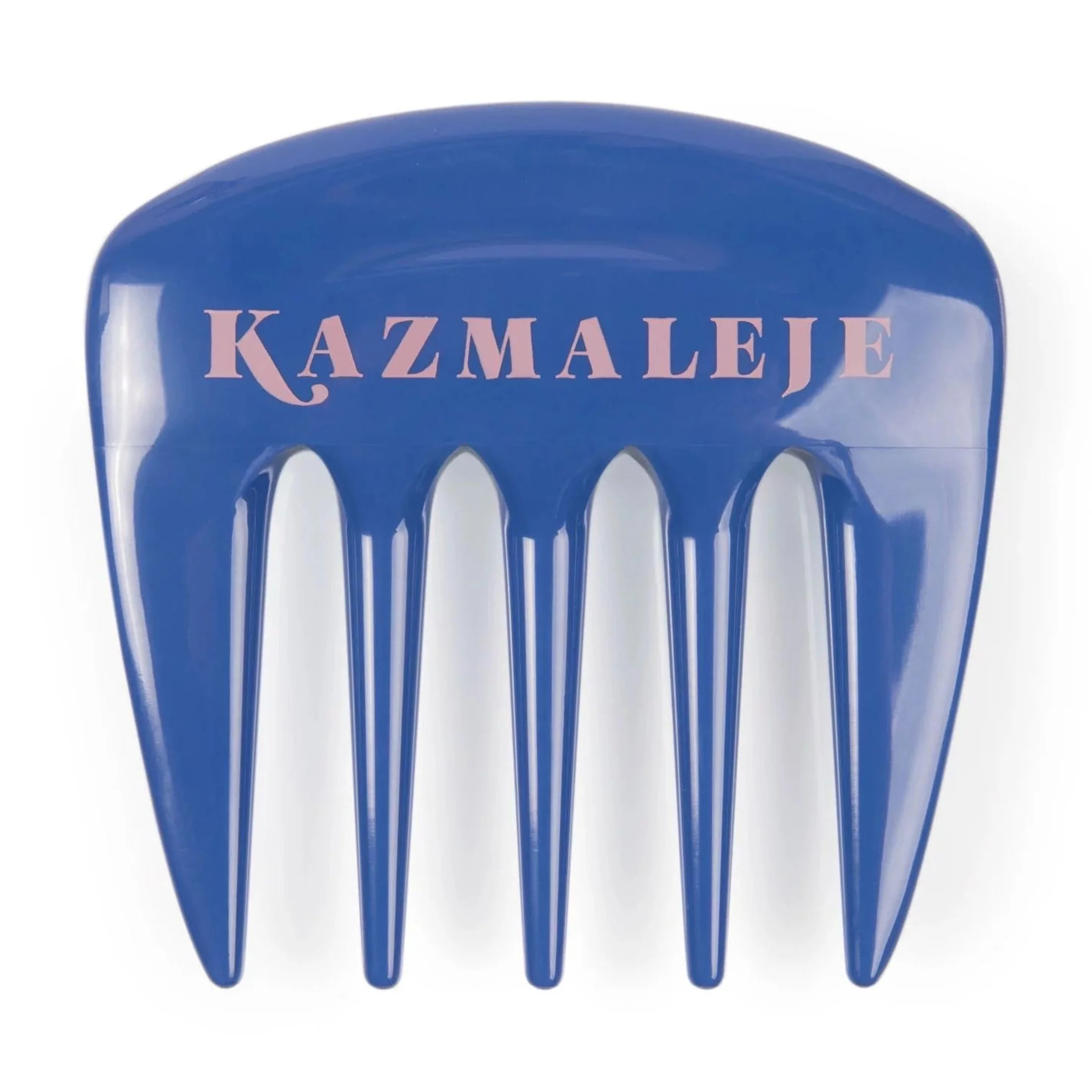 KAZMALEJE Kurls Plus Wide Tooth Pick Hair Comb, Cobalt - Walmart.com | Walmart (US)