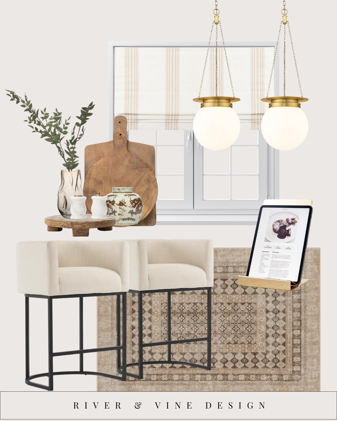 This is your sign to stop treating the kitchen like a purely functional zone 😌

Soft counter stools make people stay. Warm globe pendants make everything (and everyone) look better. A runner underfoot instantly cozies up all that stone + cabinetry and saves your feet while you cook.

Design cheat code: if a space feels cold, add one soft seat, one warm light, and one textile. It works every time.

Everything here is linked — tap to shop the pieces that turn a “nice kitchen” into the room everyone hangs out in ✨ 

 #LTKHome