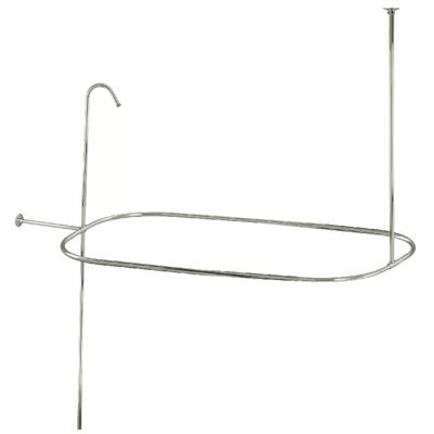 Kingston Brass Vintage 62-Inch Shower Riser with Rectangular Enclosure | Wayfair North America