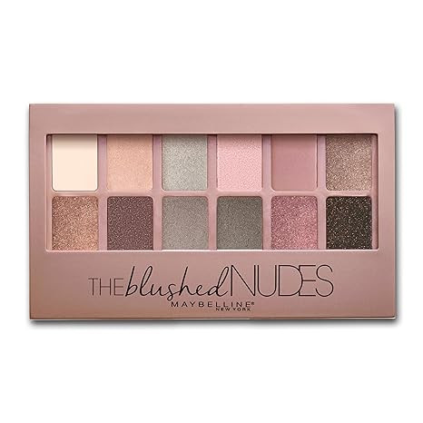 Maybelline The Blushed Nudes Eyeshadow Palette Makeup, 12 Pigmented Matte & Shimmer Shades, Blend... | Amazon (US)