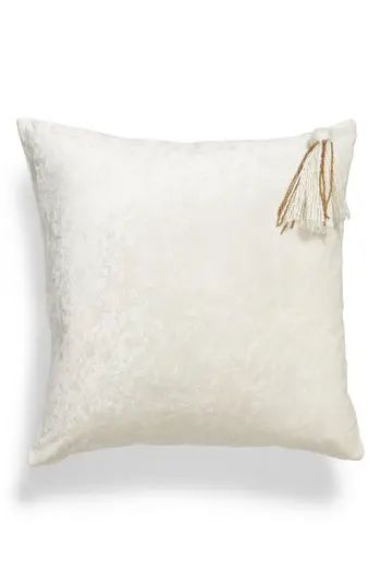 Nordstrom At Home Tassel Accent Pillow, Size One Size - White | Nordstrom