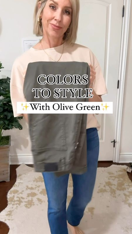 Consider olive green like denim… you can wear just about any color with it. I shared how to style olive with pink, stripe, white, tan, print, red, denim but there so many more colors too. 

Over 40, over 50, mom outfit, spring outfit, summer outfit, casual outfits, olive pants 

#LTKVideo #LTKOver40 #LTKFindsUnder100