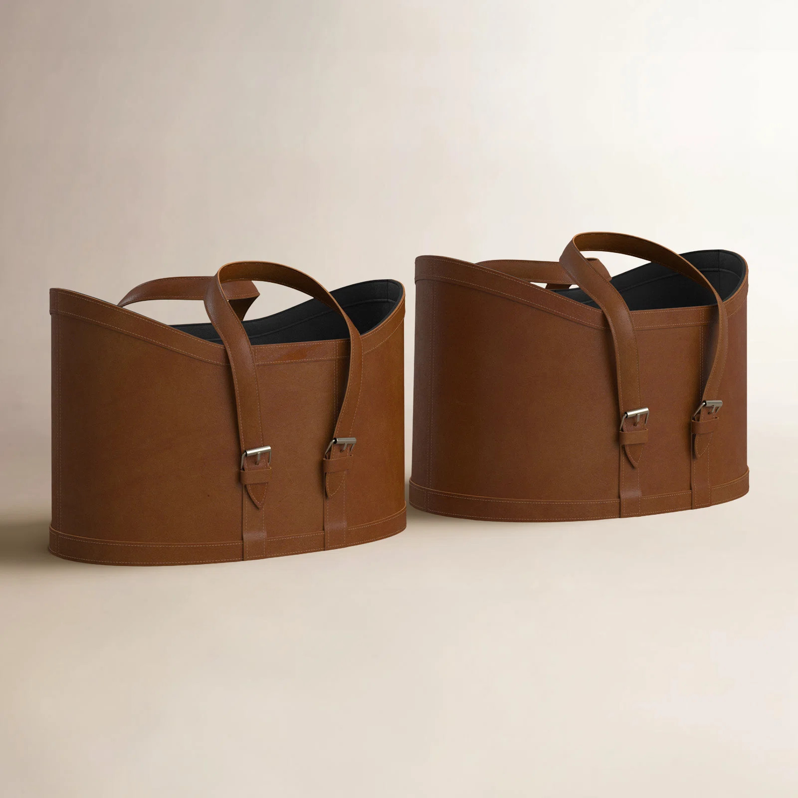 Leather Handmade Decorative and Functional Storage Basket with Handles | Wayfair North America