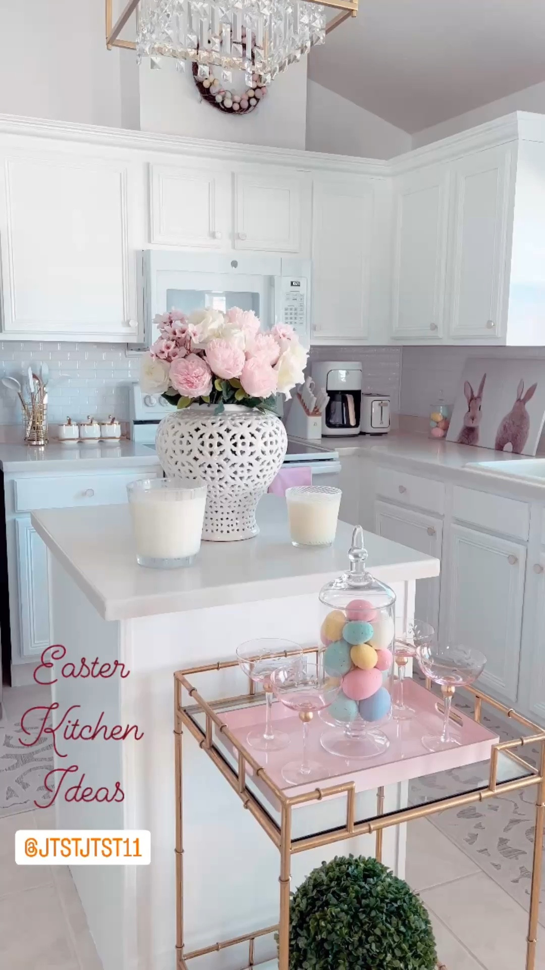 🐰EASTER & SPRING KITCHEN IDEAS: Simple and easy ways to add Easter decor to your kitchen without going overboard. 

💡I’ve elevated my kitchen by painting it white and switching out my light fixture with this modern crystal chandelier. It truly reflects every color. I love it!

🐣Also added some candles, pastel Easter eggs, a wreath and bunny paintings to freshen up my spot.

🏠Home Decor: @amazonhome
🕯️Candles: @nestfragrances

#springkitchen #springdecor #eastertable #springdecor #bunnydecor #earlyspring #easterdecorations #easterdecor #homedecor #modernhome #coastalhome #preppystyle #southernhome #southerncharm #southernliving #springdecorations #springstyle #spring #eastereggs #founditonamazon #amazonhome #nestcandles #nestnewyork #nestfragrances

#LTKSeasonal #LTKOver40 #LTKSaleAlert #LTKU #LTKHome #LTKvlog #LTKmomlife #LTKfoodie


