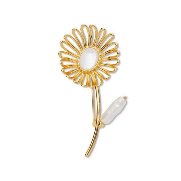 GOLD THE MET X LELE RENOIR DAISY BROOCH | LELE SADOUGHI