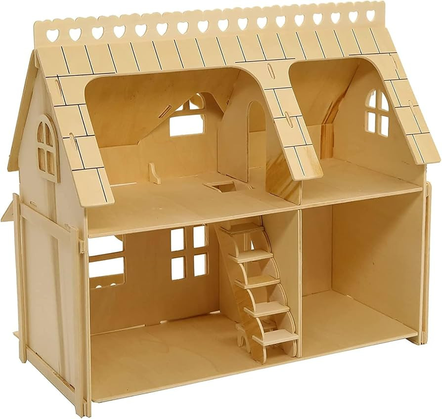 3D Puzzle House, Fantasy Villa Model Kit DIY Miniature Dolls House Kits Birthday Gift for Adults ... | Amazon (US)