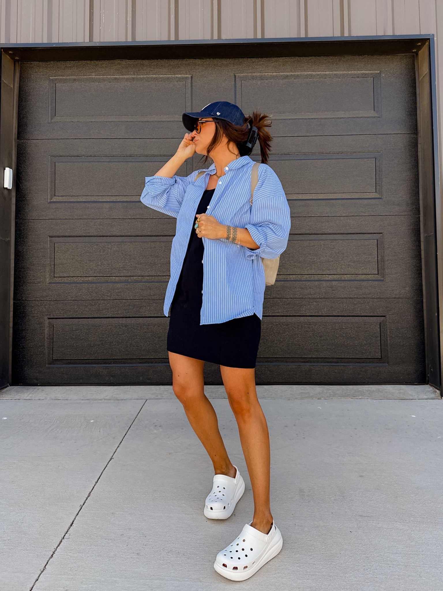 Sports mom outfit! I love this one! It feels very put together, could definitely lose the hat and it’s such a cute spring look!
Dress (is a skort) : large
Button up with tie back: XL
Crocs: TTS


#LTKootd #LTKmomlife #LTKMidsize