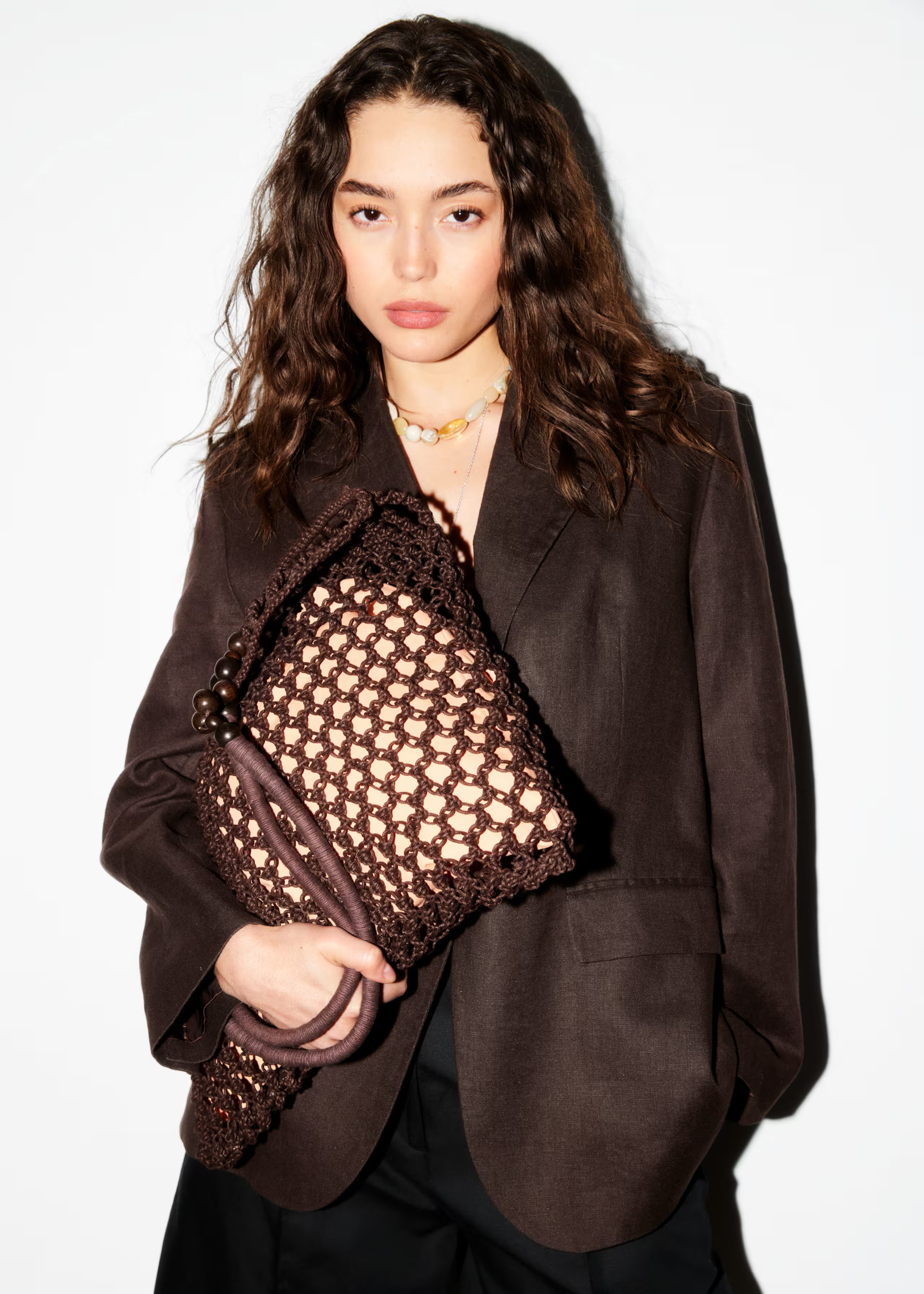 Bead-Detail Crocheted Tote Bag | & Other Stories UK