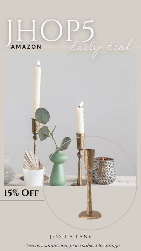 Amazon daily deal, say 15% on these gorgeous creative co-op gold taper candle holders, available in two sizes. Taper candle holders, creative co-op, Amazon home, Amazon decor, Amazon deal

#LTKHome #LTKSaleAlert #LTKStyleTip
