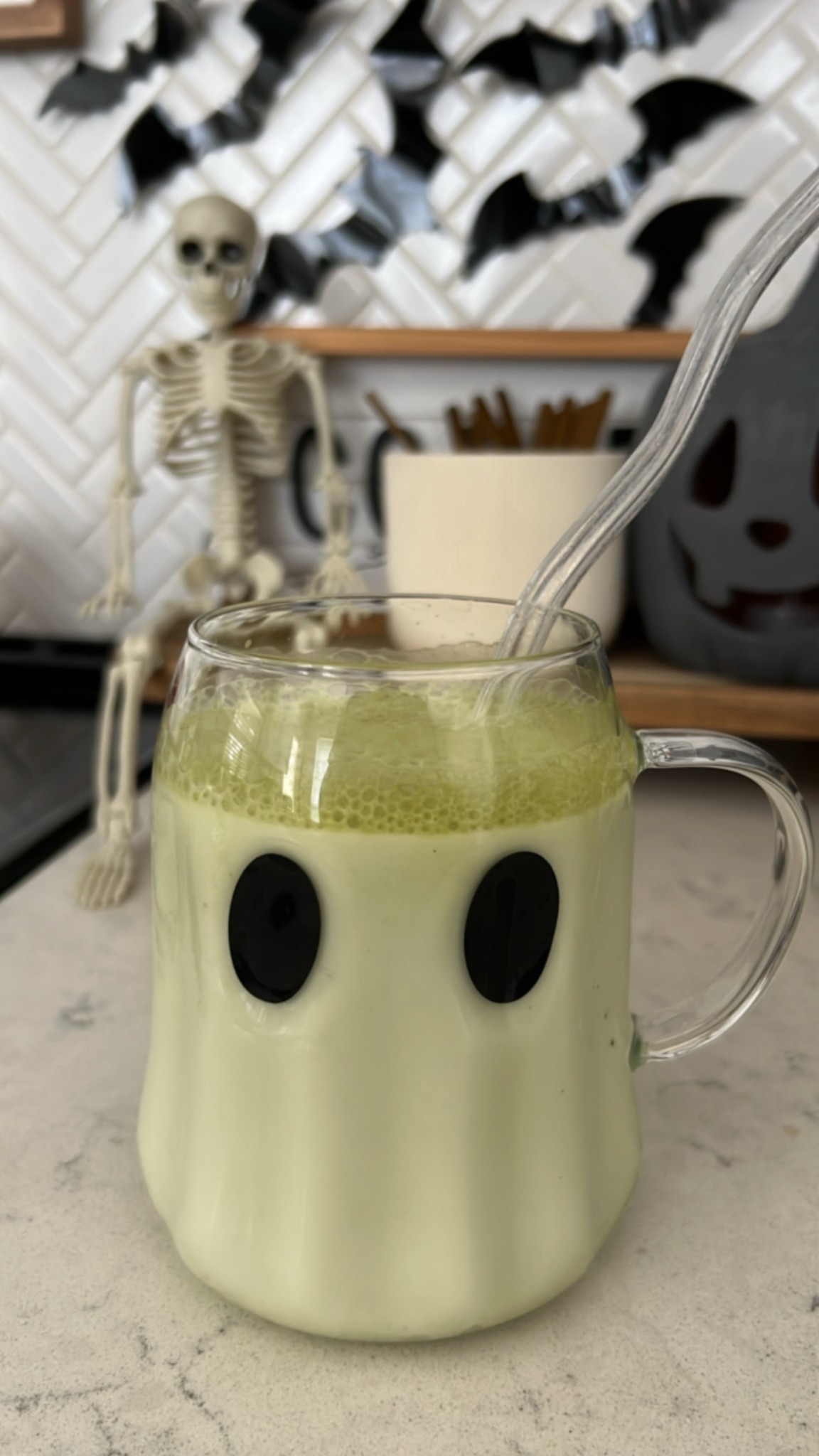👻✨ Spooky season fuel = a ghost mug full of creamy iced matcha 💚
Perfect for cozy mornings, school drop-offs, or Halloween movie nights 🎃
Linked my exact ghost cup + kitchen Halloween finds so you can sip spooky too! 🕷️🦇#LTKHalloween #matchalatte #halloweendecor #midsizestylemom
  

#LTKSeasonal #LTKHome #LTKMidsize #LTKHome #LTKSeasonal