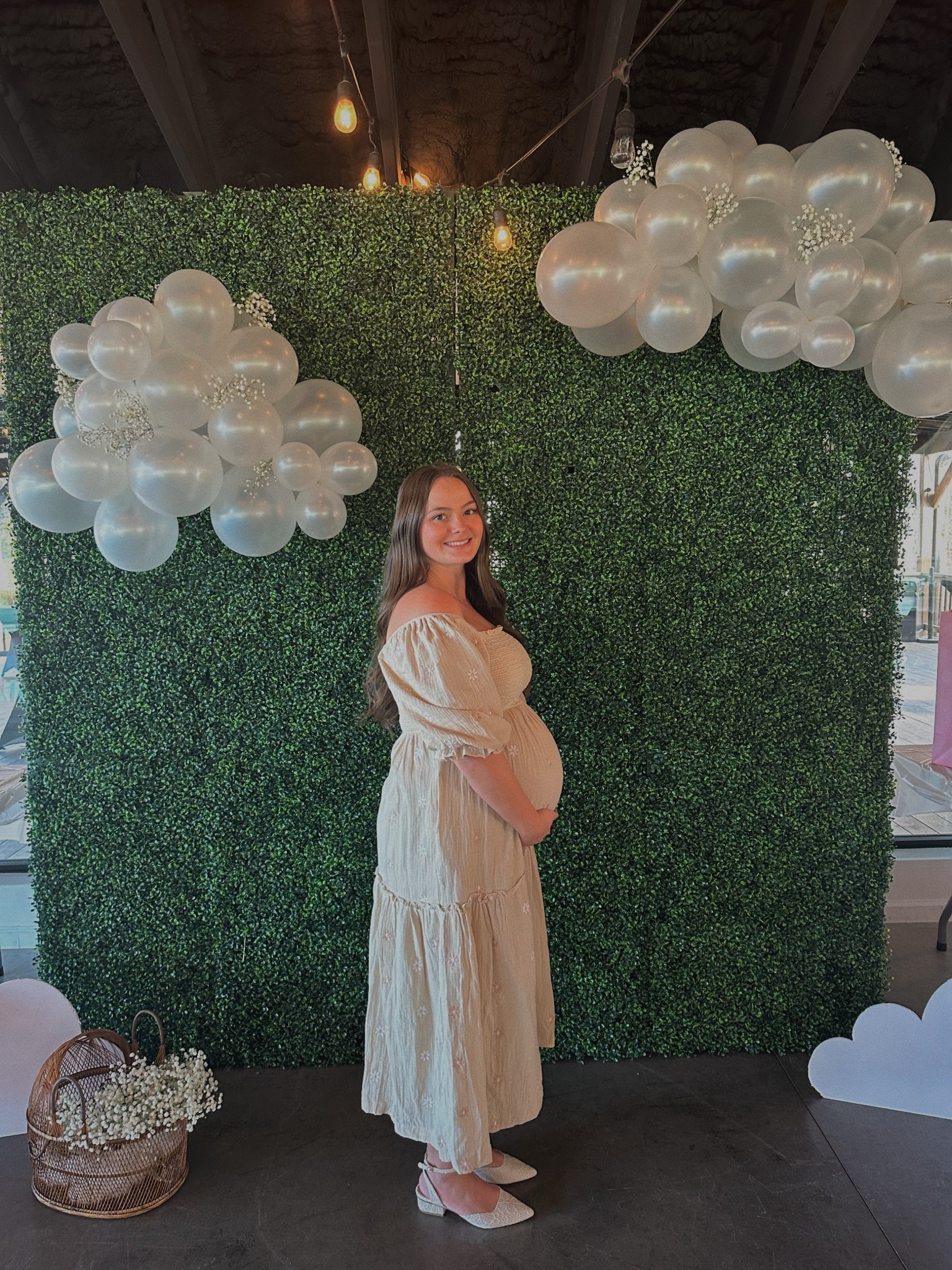 Wearing a small in the dress (FP duuppe)! Shoes are not an exact match but similar!🤍

#LTKBump #LTKFindsUnder50 #LTKBaby