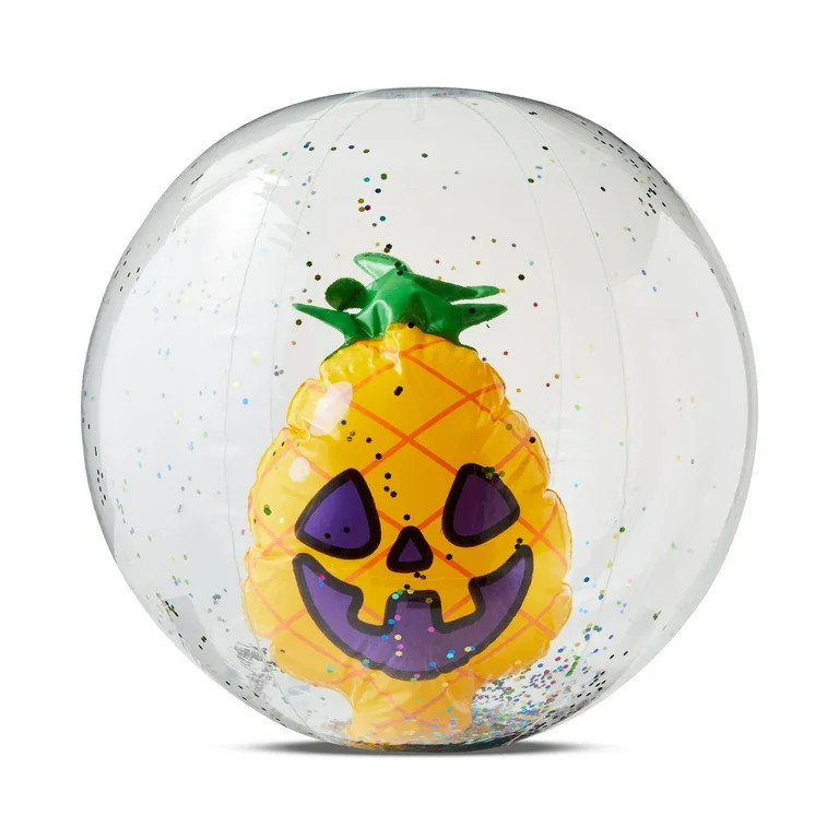 15" Beach Ball Pineapple, by Way to Celebrate, Age 2+, Yellow | Walmart (US)
