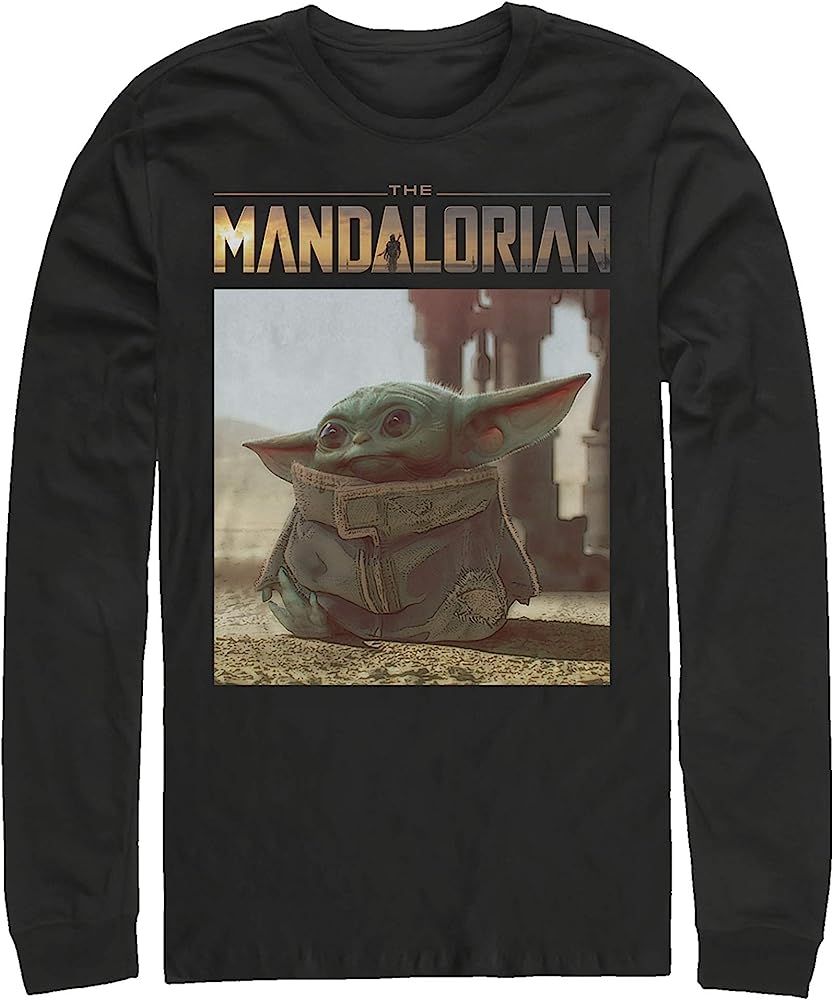 Men's Star Wars The Mandalorian The Child Scene Long Sleeve Shirt | Amazon (US)