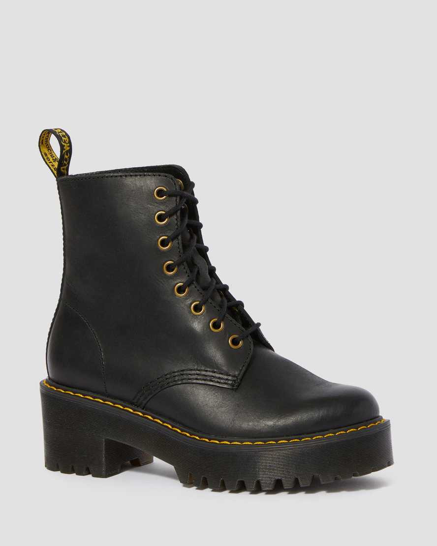DR MARTENS Shriver Hi Women's Wyoming Leather Heeled Boots | Dr Martens (UK)