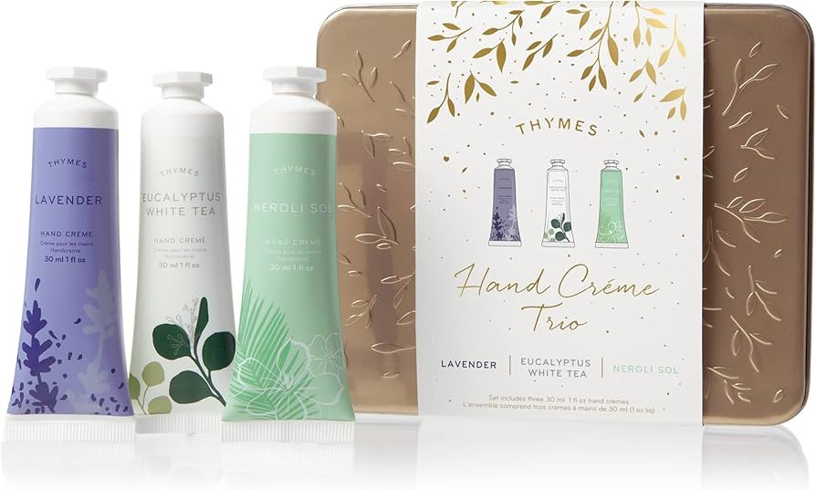 Thymes Hand Cream Trio - Lavender, Eucalyptus White Tea & Neroli Sol | Amazon (US)