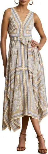 Lauren Ralph Lauren Paisley Print Sleeveless A-Line Dress | Nordstrom | Nordstrom