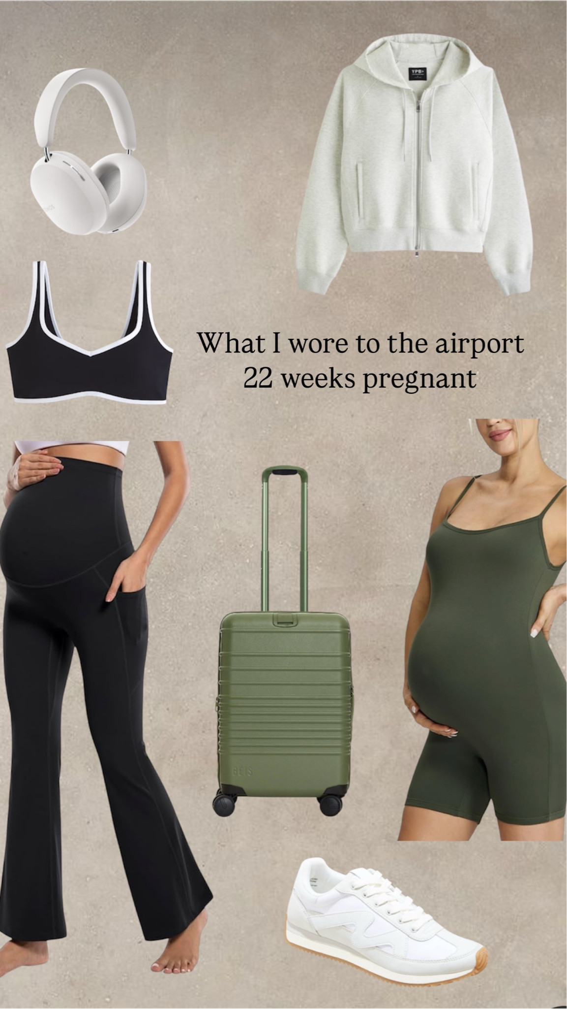 What I wore to the airport 22 weeks pregnant ! So comfy and bump friendly! 

#LTKBump #LTKStyleTip #LTKTravel