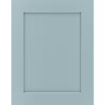 Diamond  Jamestown 14.5-in W x 14.5-in H Interesting Aqua Painted Wooden Maple Kitchen Cabinet S... | Lowe's