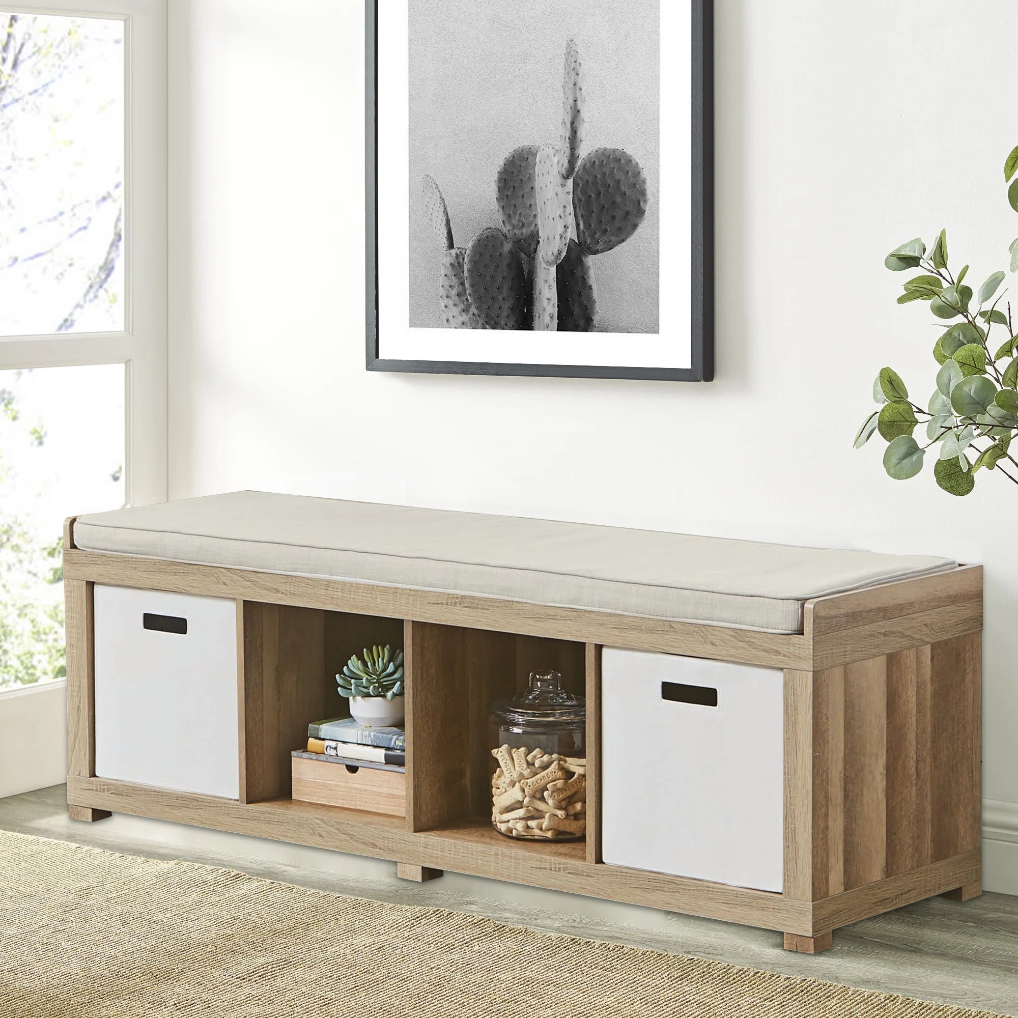 Brianny Polyester Blend Upholstered Storage Bench | Wayfair North America