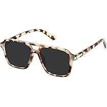 Retro Aviator Sunglasses for Women Men Trendy Classic Square 70s 80s 90s Vintage Shades Double Br... | Amazon (US)