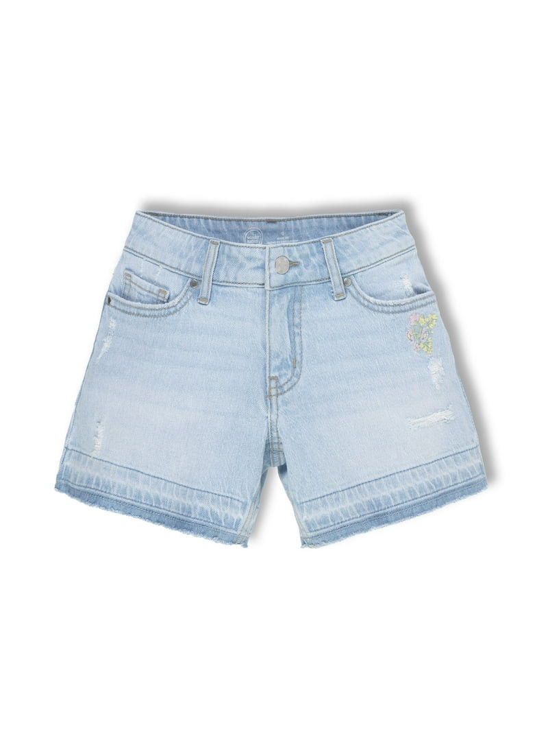 Wonder Nation Girls Baggy Denim Shorts, Size 5-18 | Walmart (US)