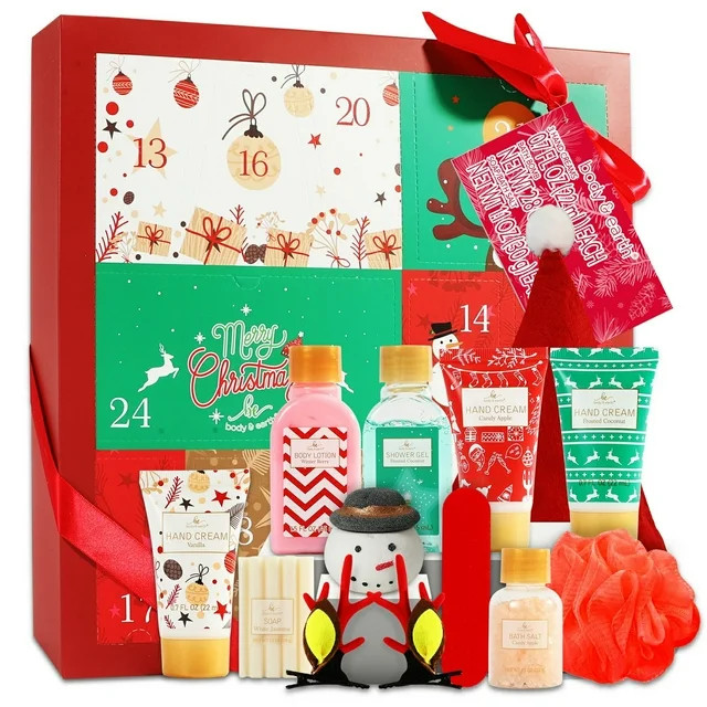 Bath and Body Xmas Holiday Gift Sets for Women, 12 Pcs Advent Calendar, Multi-scente Skin Care Sp... | Walmart (US)