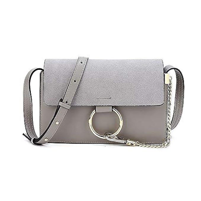 Olyphy Designer Ring Bags for Women, Mini Shoulder Purses Leather Crossbody Bag with Chain | Amazon (US)