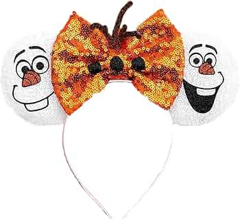 Viwind Mouse Ears for Women Olaf Mouse Ear for Kids Glitter Frozen Mouse Ear Headband Birthday Pa... | Amazon (US)