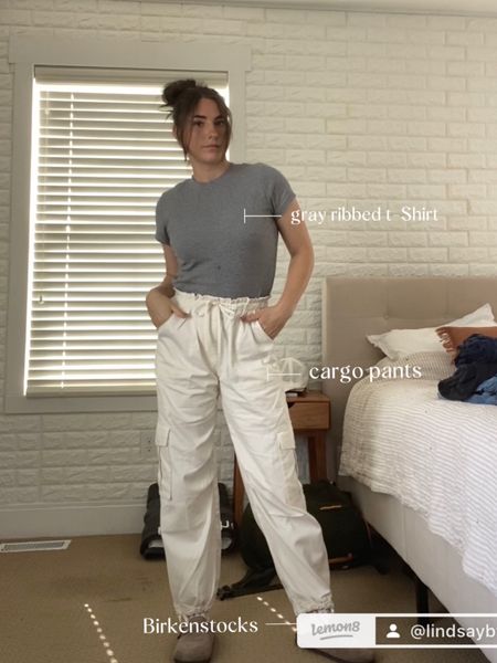The cutest white cargo pants! 

#LTKstyletip #LTKFind #LTKSeasonal