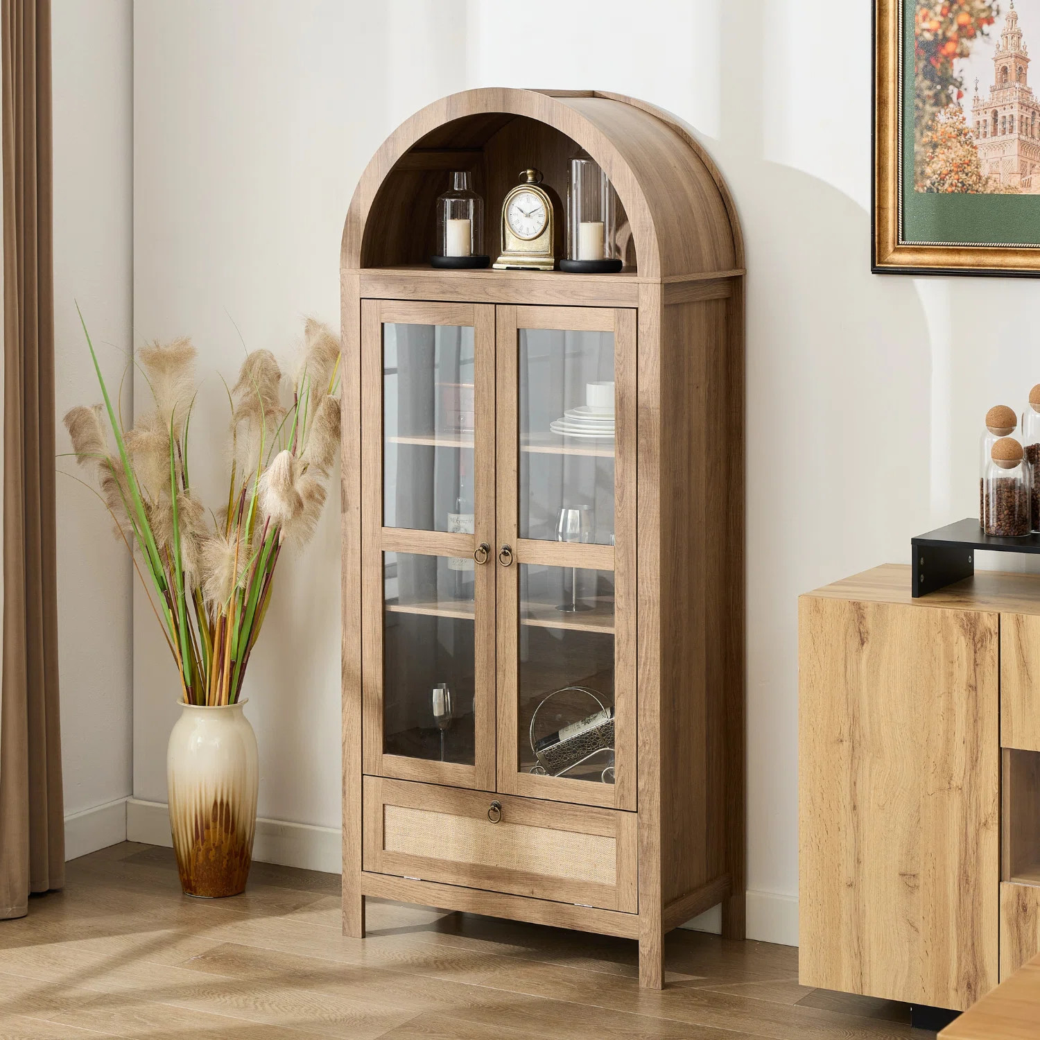 Breakwater Bay 73" Tall Arched Storage Display Cabinet & Reviews | Wayfair | Wayfair North America