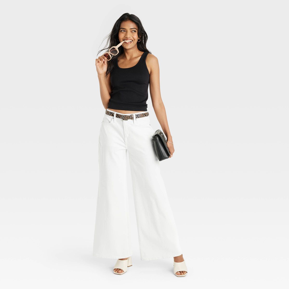 Women's Seamless Slim Fit Tank Top - A New Day™ Black XXL | Target