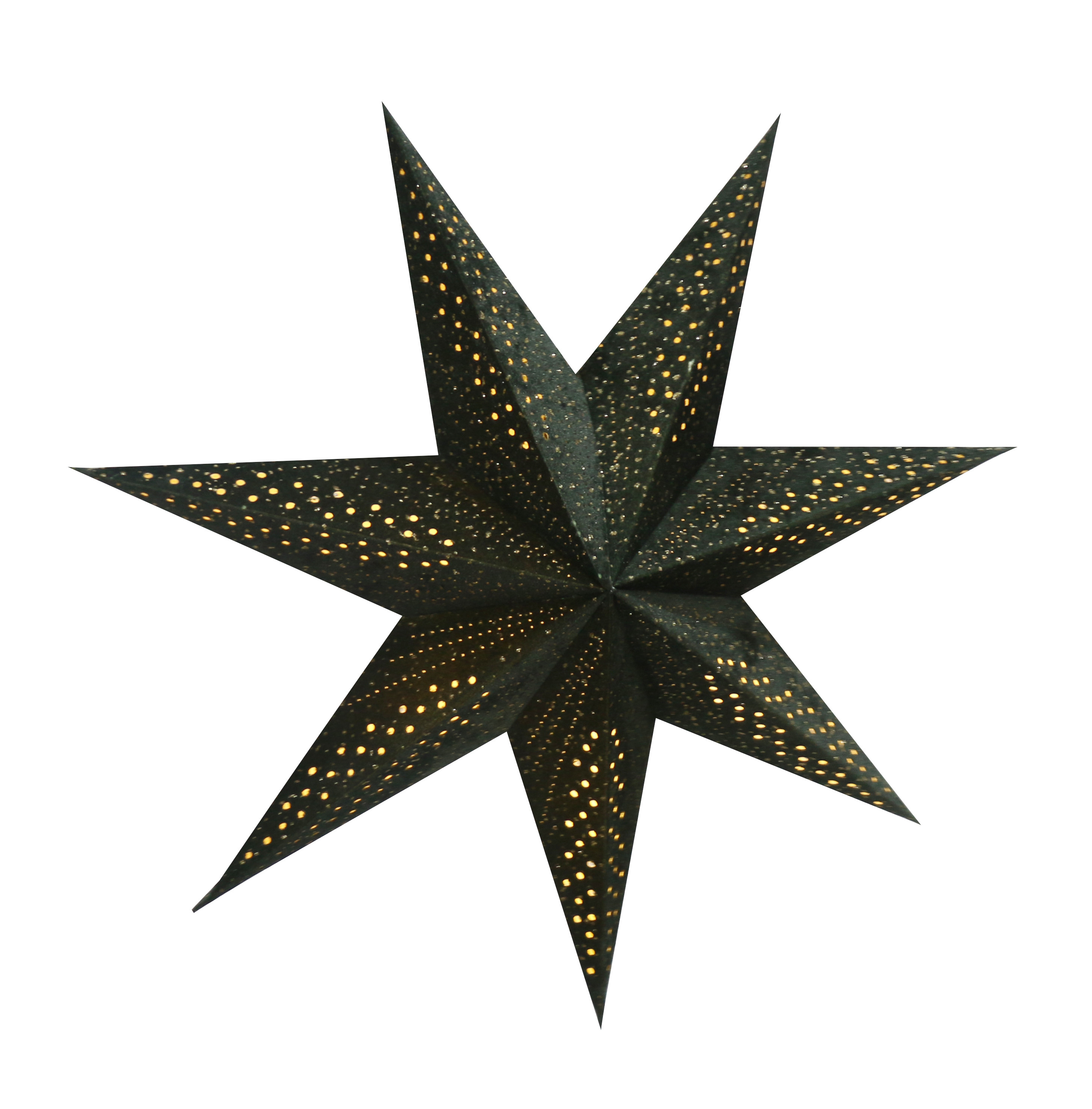 Green Flocked Decorated Star, 17 in, by Holiday Time | Walmart (US)