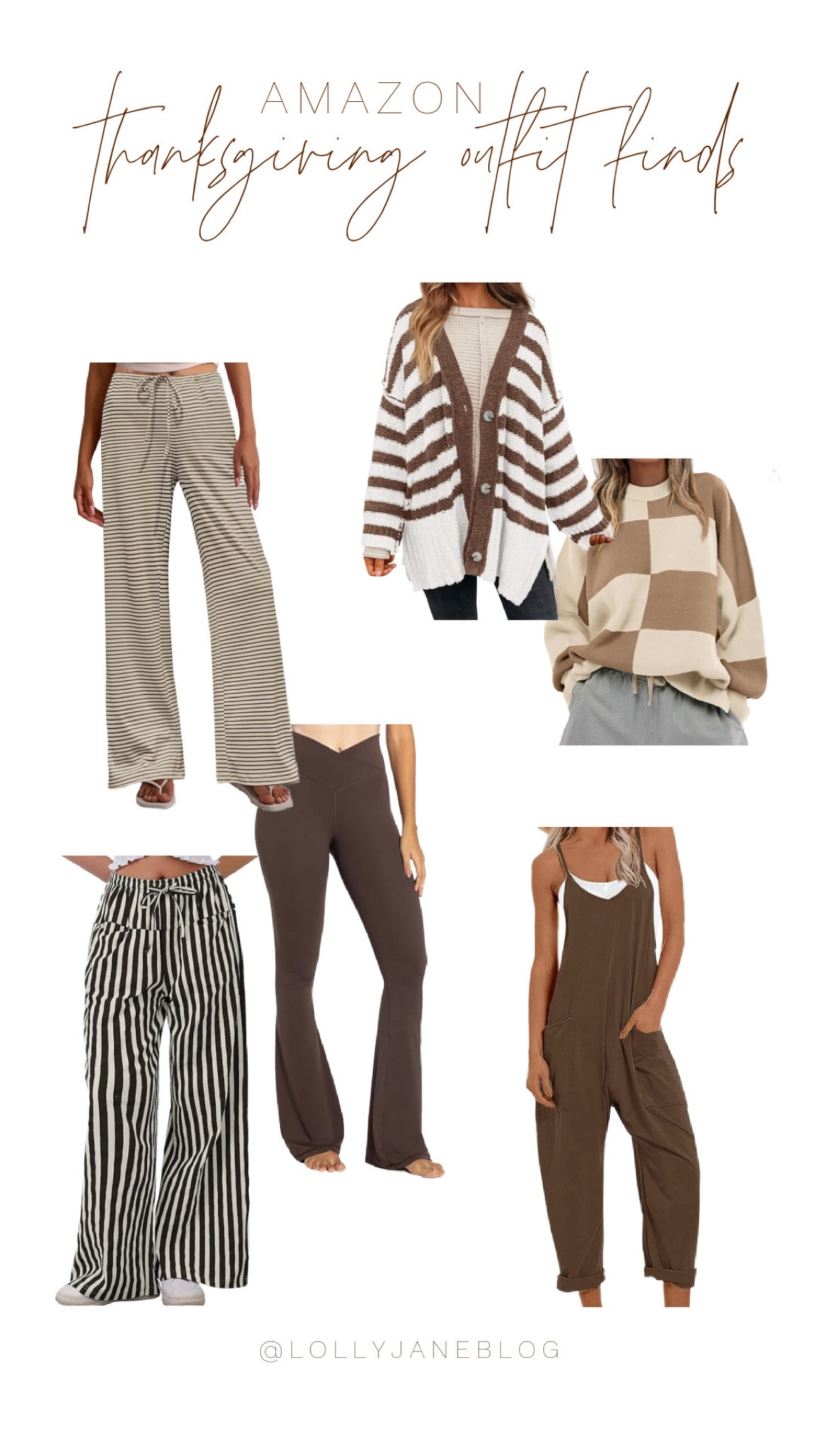 Amazon Thanksgiving outfit finds! 🖤🎃

We all know that wearing jeans to Thanksgiving dinner is the WORST. But looking cute, while feeling comfy, isn’t always easy. Rompers, soft wide leg pants, sweaters, and cardigans! 
And ALLLL the stretchy pants! 👏🏼

#LTKStyleTip #LTKHoliday #LTKMidsize