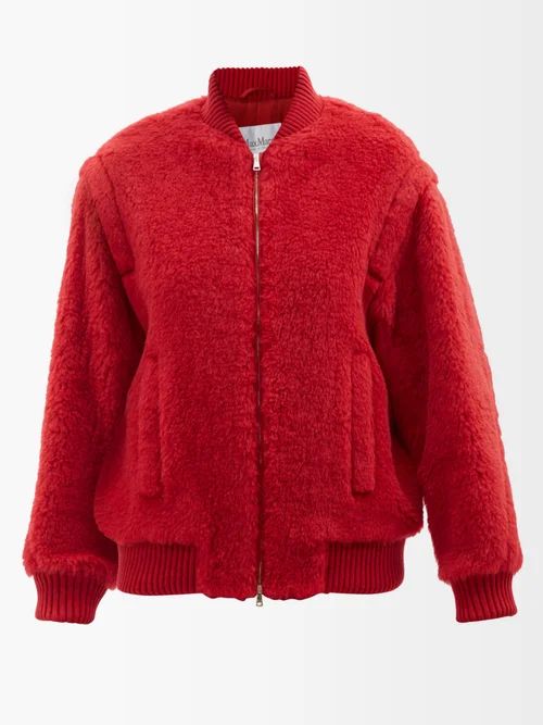 Max Mara - Felice Bomber Jacket - Womens - Red | Matches (US)