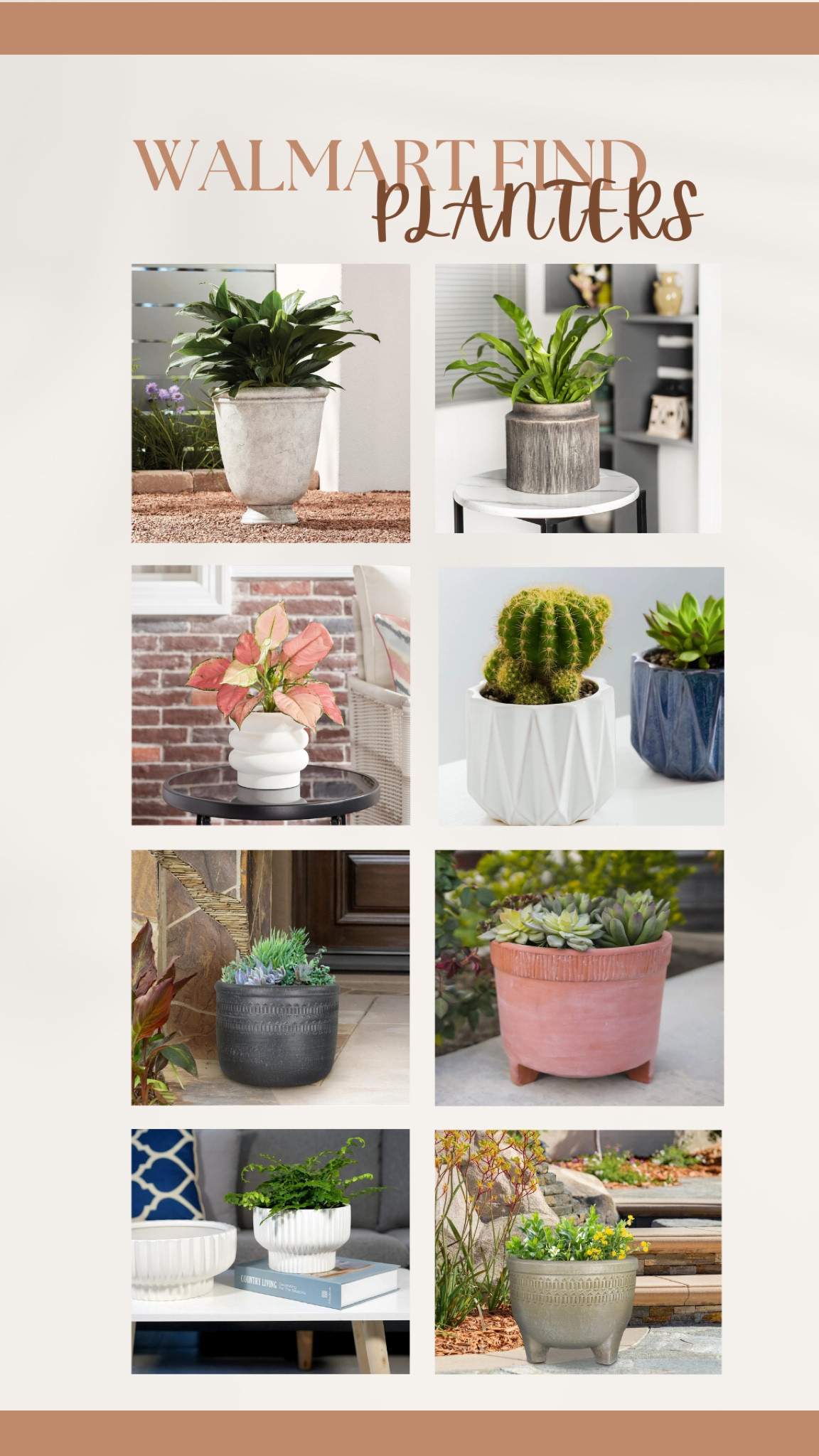 Walmart find for the planter win! These planters are super affordable options for outdoor and indoor plants! 

#LTKFindsUnder50 #LTKHome #LTKSeasonal