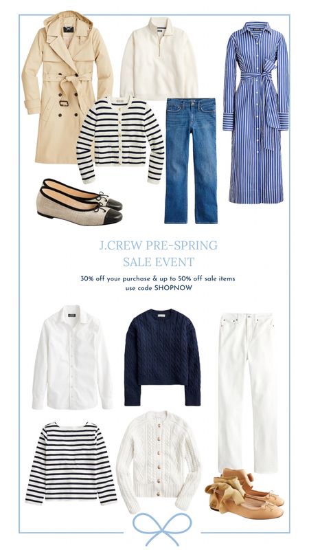 JCrew sale! Use code SHOPNOW for 30% off your purchase and up to 50% off sale items! Classic style finds spring sale spring outfit ideas preppy style timeless style 

#LTKSeasonal #LTKsalealert #LTKstyletip