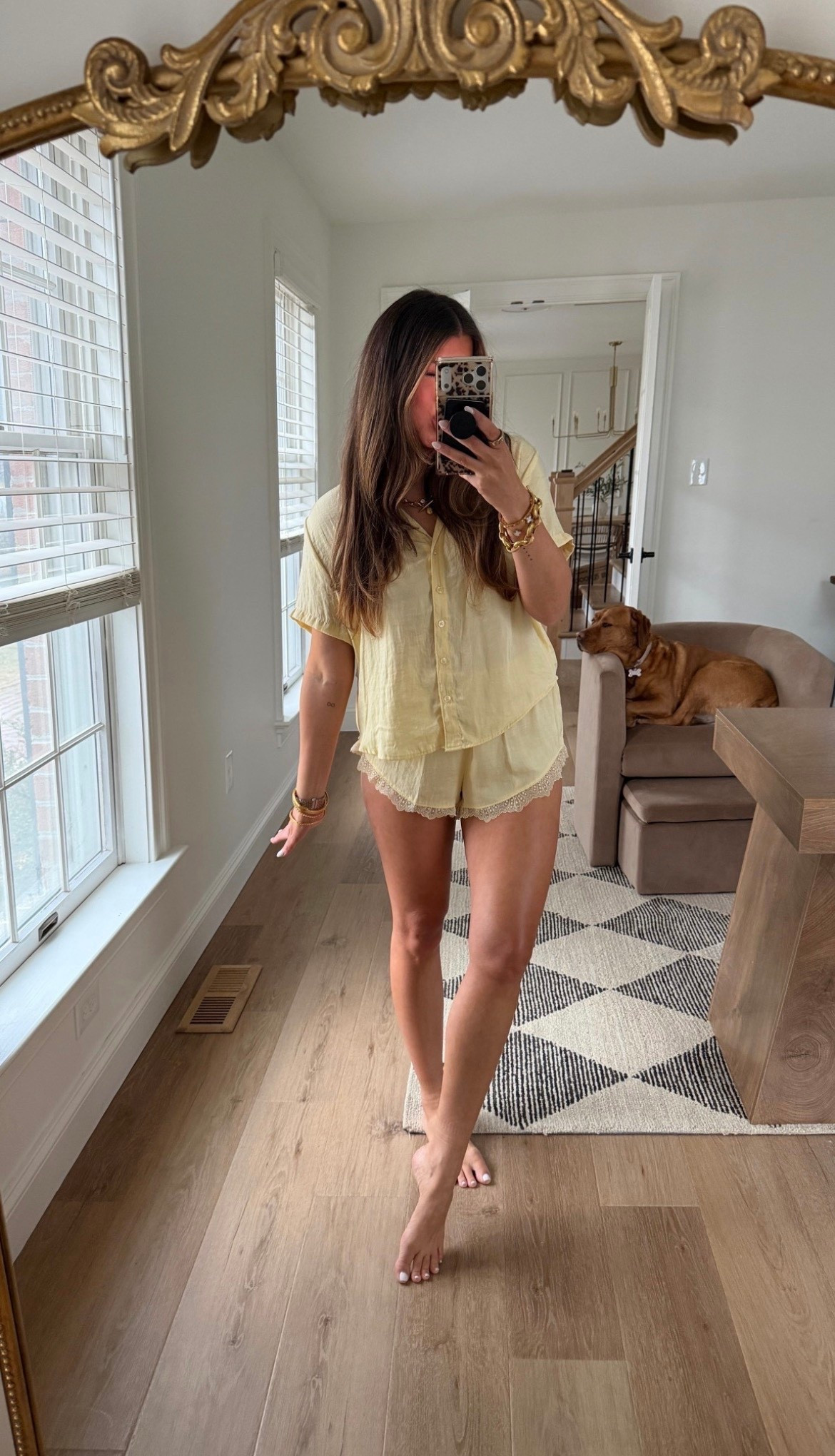 Target pjs! Med 

Yellow pajamas 

#LTKmorningroutine #LTKdayinmylife #LTKSeasonal