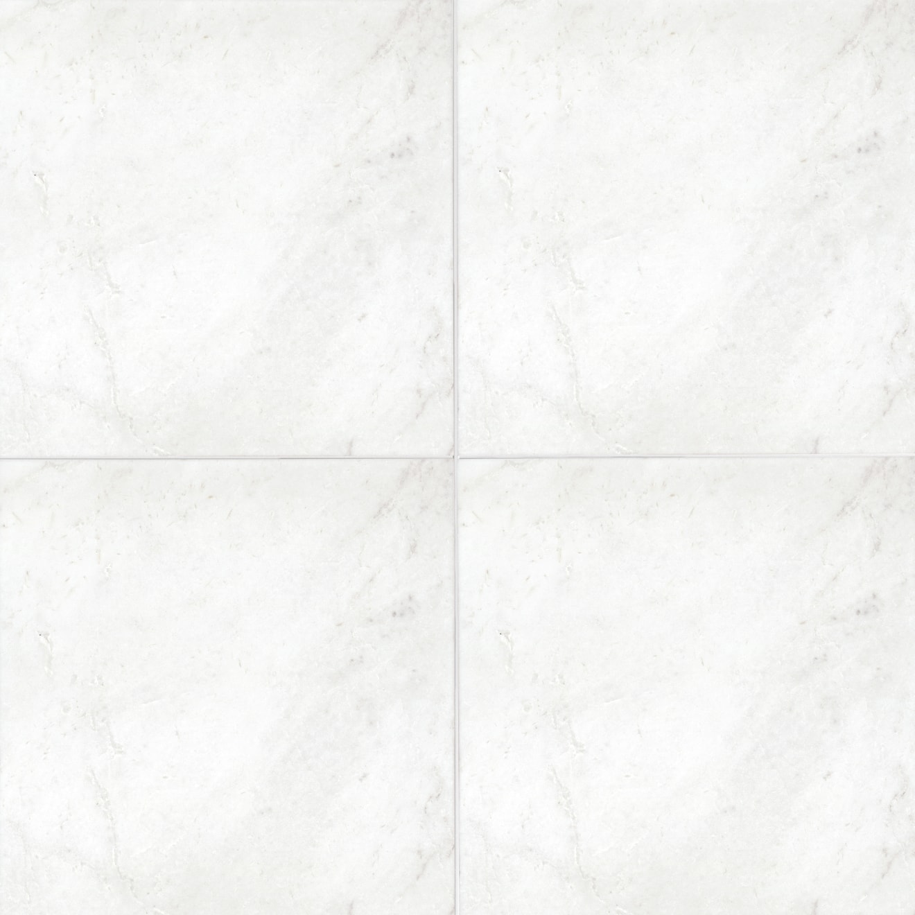 Glorious White 18" x 18" Floor & Wall Tile | Bedrosians Tile & Stone
