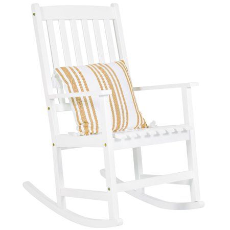 Best Choice Products Indoor Outdoor Traditional Slat Wood Rocking Chair Furniture for Patio, Porch,  | Walmart (US)