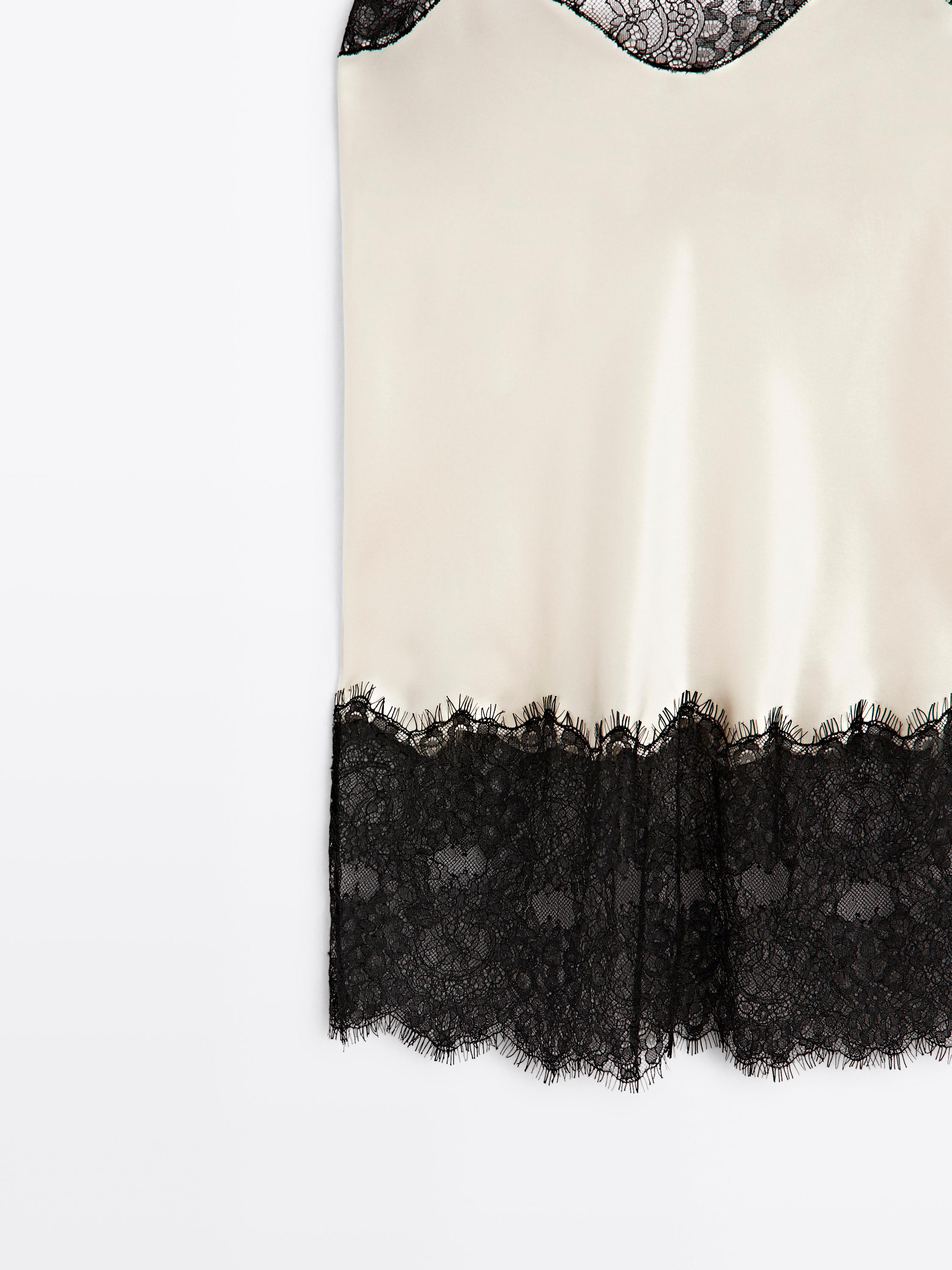 Satin-effect camisole top - STUDIO | Massimo Dutti UK