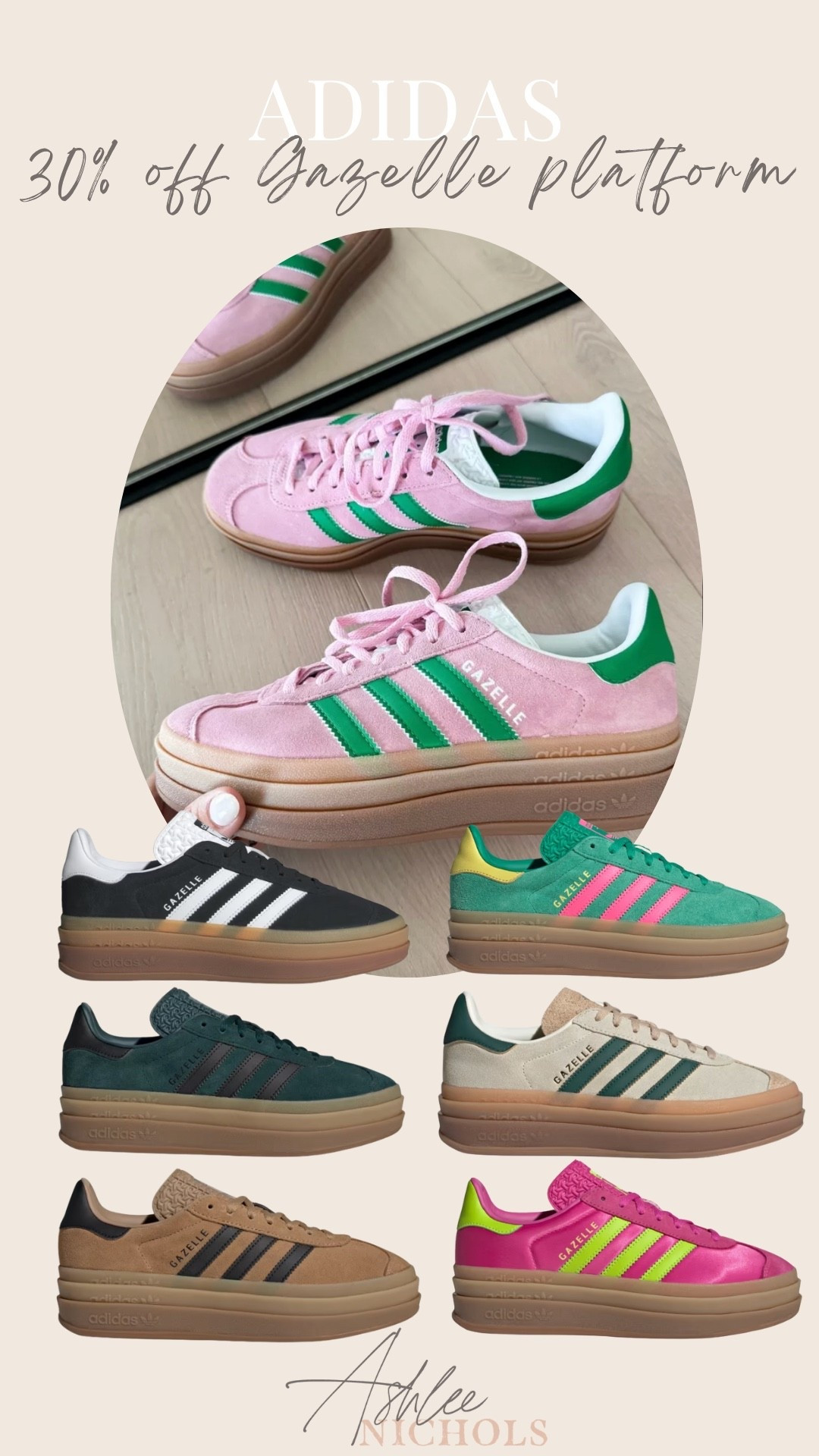 30% off Adidas Gazelle bold sneakers!

Platform sneakers, suede sneakers 

#LTKSaleAlert #LTKStyleTip #LTKShoeCrush