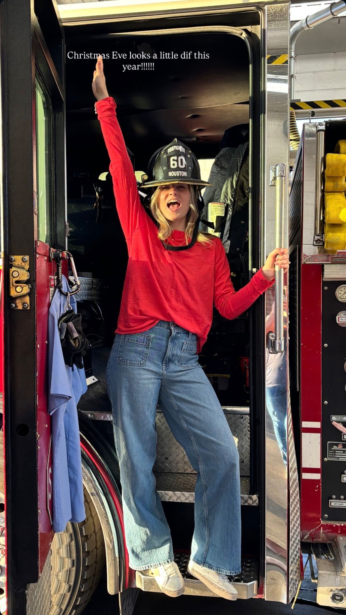 My fiancé is a firefighter, so I luckily get to go visit him sometimes at work! ❤️ check out this cute free people shirt paired with these Walmart jeans. ￼￼

#LTKdayinmylife #LTKTall #LTKMidsize